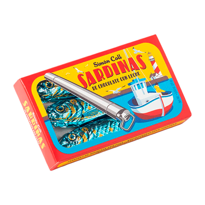 Lata Sardinas de chocolate 24g 18 unidades