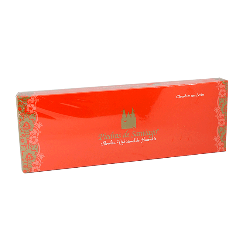 Caja bombones artesanos chocolate leche y almendra Marcona 400g