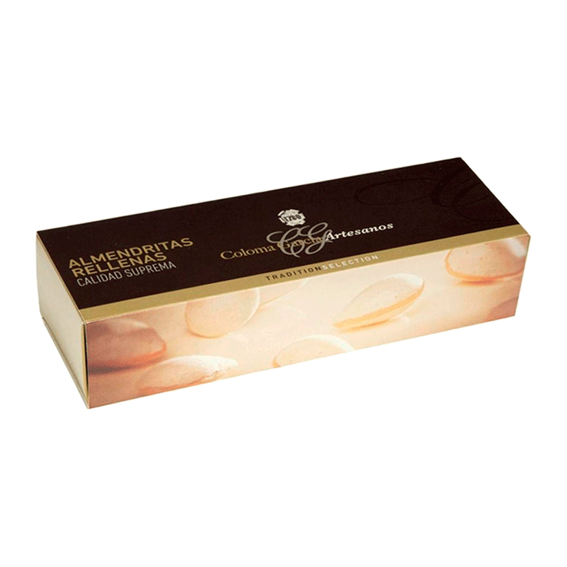 Estuche almendritas artesanas rellenas de turrón 200g