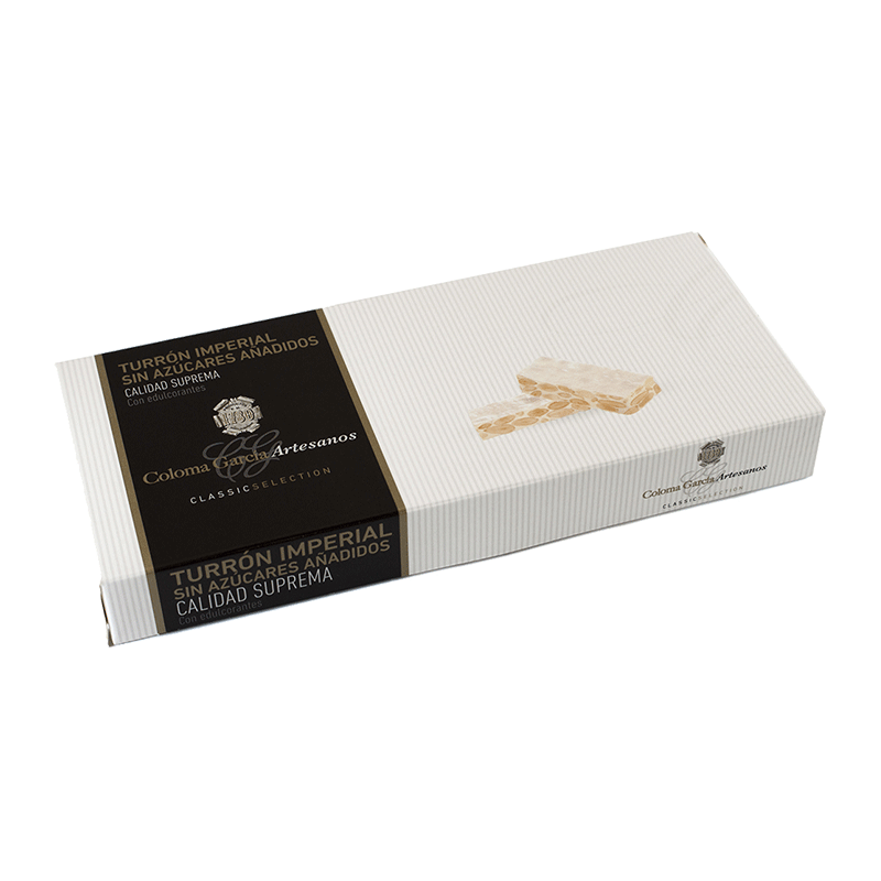 Estuche turrón Imperial artesano sin azúcar 200g