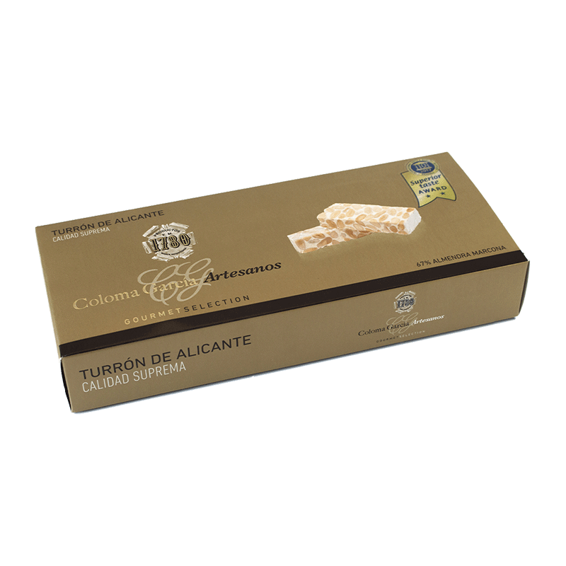 Estuche turrón Oro Alicante artesano 'Gourmet' 300g