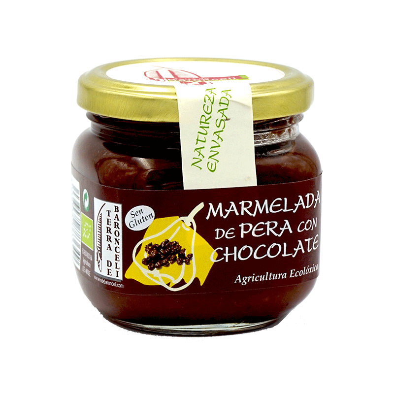 Mermelada de pera con chocolate ecológica 200g