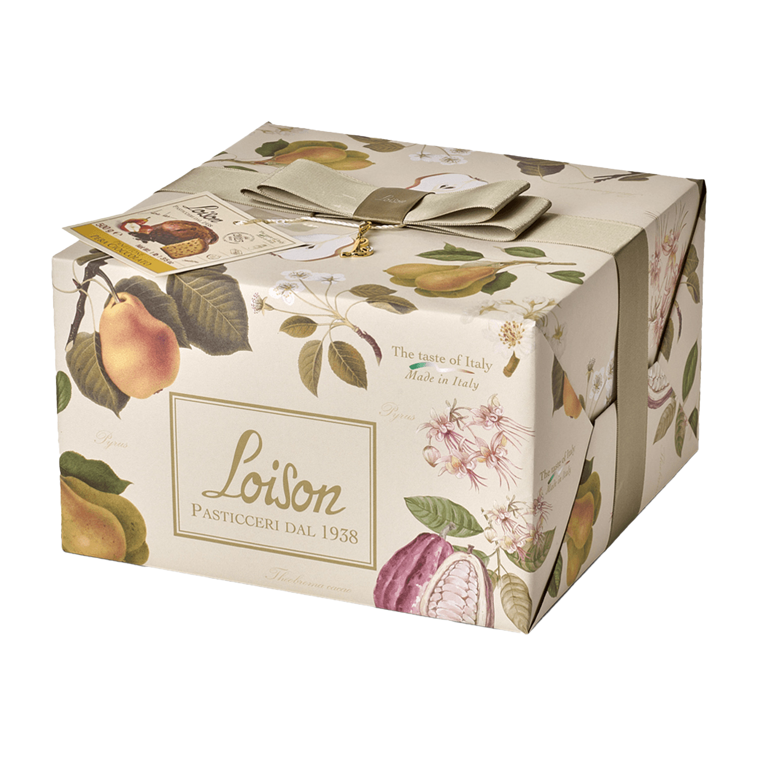 Panettone Loison pera con chocolate 'Frutta & Fiori' 500g