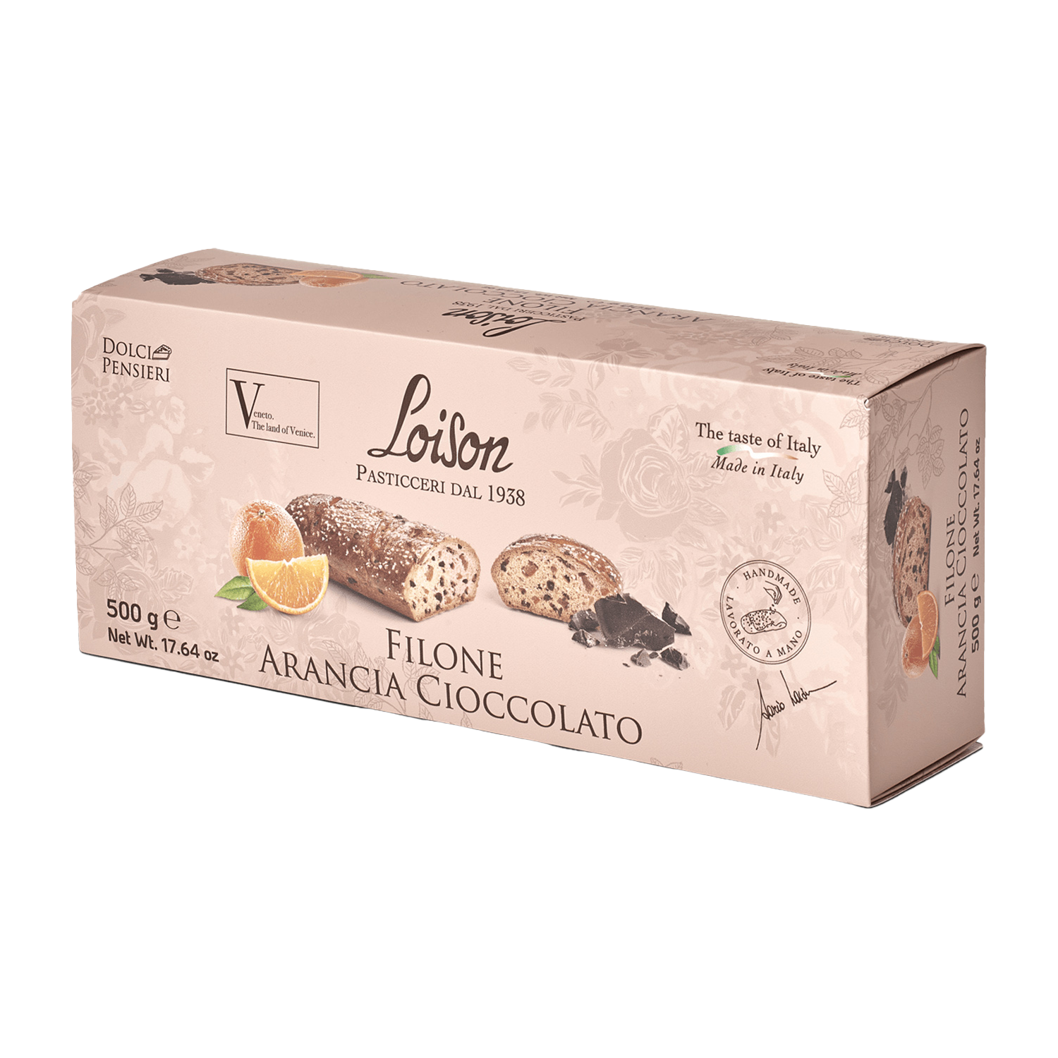 Estuche Loison Filone naranja y chocolate 500g