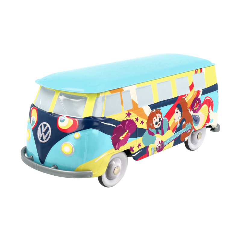 Lata bombones praliné leche 'Furgoneta Volkswagen hippie paz y amor' 150g