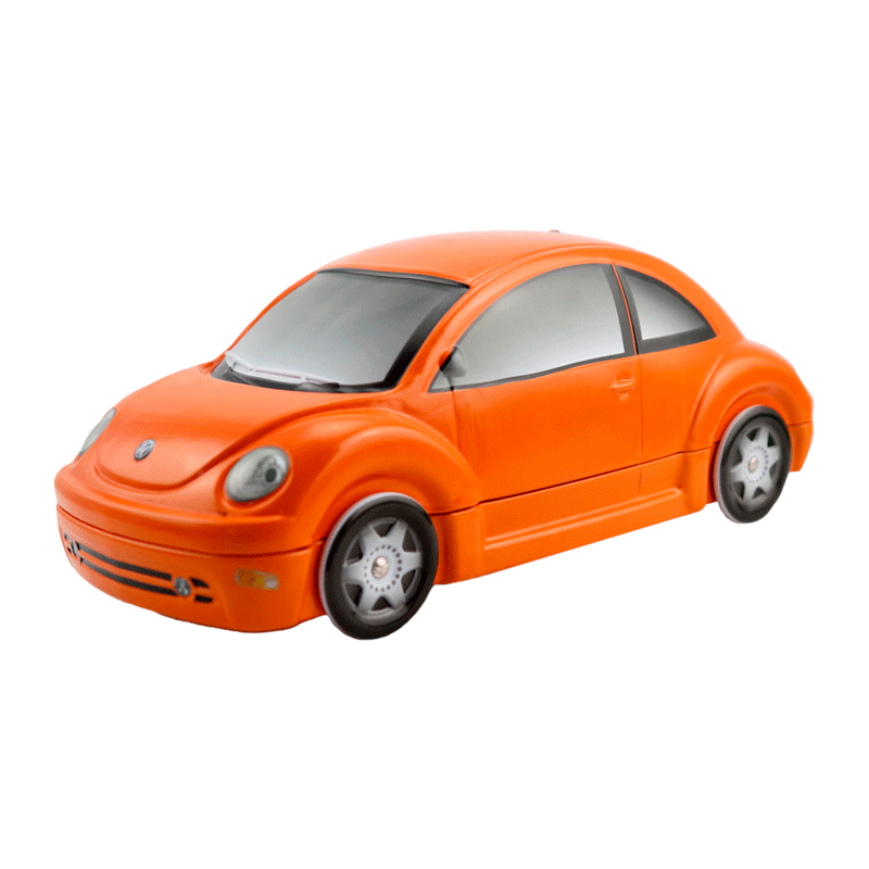 Lata bombones praliné leche 'Escarabajo Volkswagen Beetle naranja' 150g