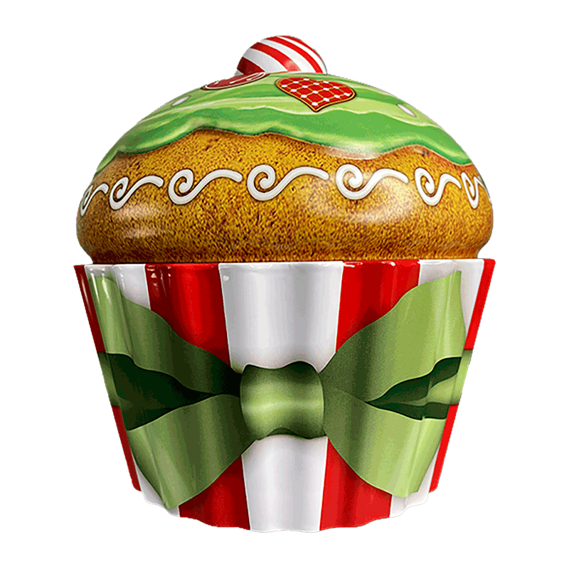 Lata bombones praliné leche 'Cupcake Navidad' 300g
