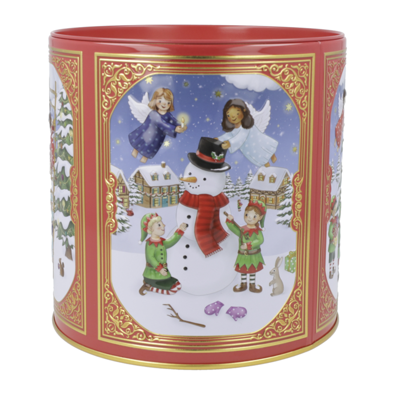 Lata bombones praliné leche de Pascua 'Tambor Navidad rojo' 150g