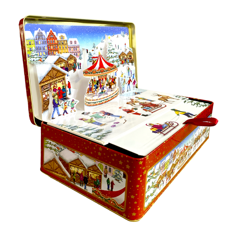 Lata bombones praliné leche 'Caja pop up 3D' 450g