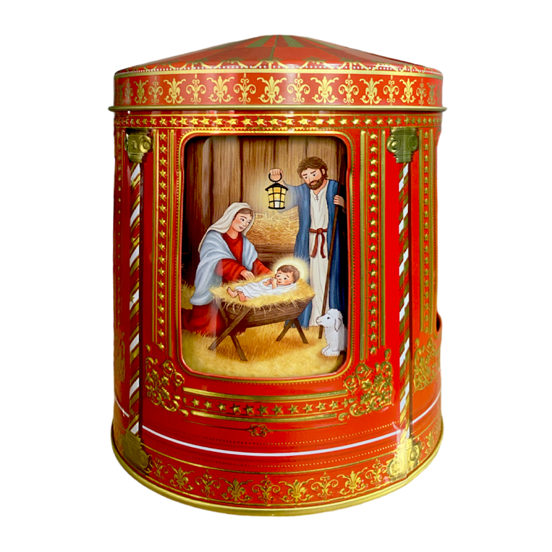 Lata musical bombones praliné leche 'Carrusel Nacimiento' 150g