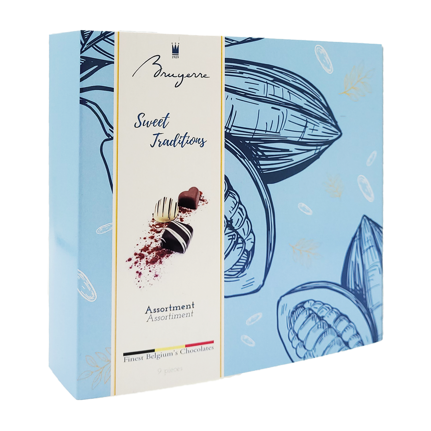 Estuche chocolate surtido 'Sweet Traditions' 9 piezas