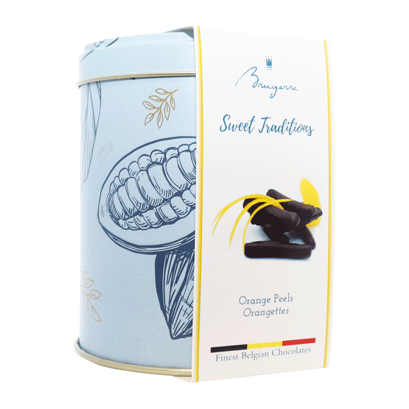 Lata pieles de naranja con chocolate 'Sweet Traditions' 100g