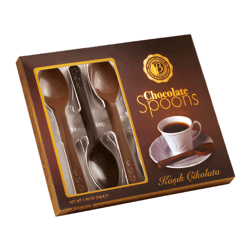 Estuche cucharas surtidas chocolate negro-chocolate leche 6 uds