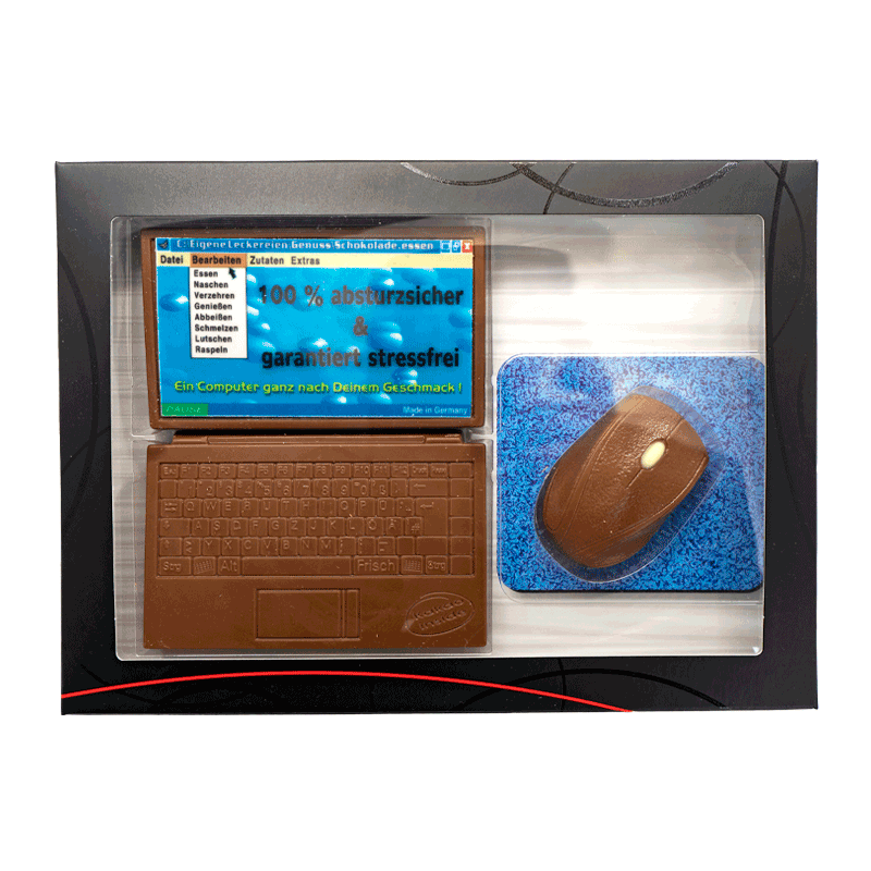 Kit chocolate con leche 'Computer' 130g