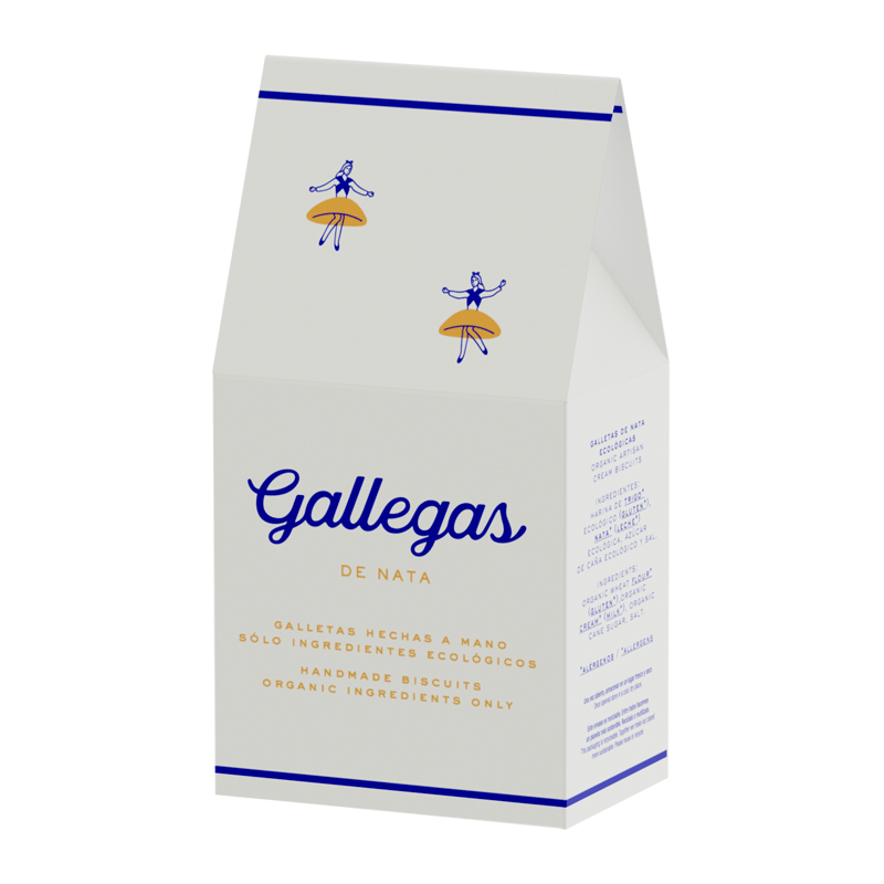 Estuche 'Gallegas de nata' galletas de nata artesanales 165g