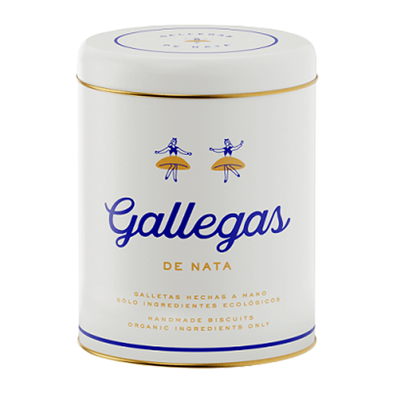 Lata 'Gallegas de nata' galletas de nata artesanales 250g