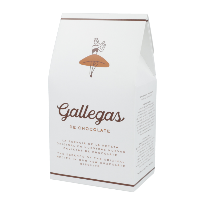 Estuche 'Gallegas de nata' galletas de nata y chocolate artesanales 165g