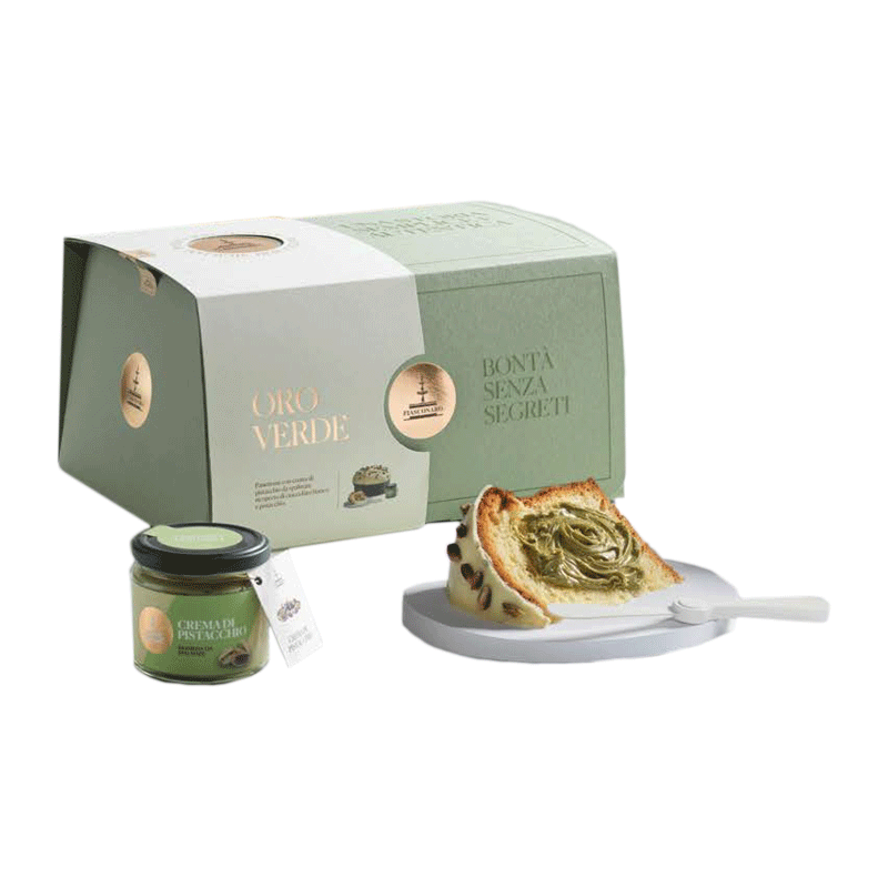 Estuche panettone Fiasconaro 'Línea oro Oro Verde' 1kg