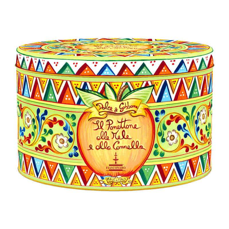 Lata panettone Dolce & Gabbana miel y canela 1kg