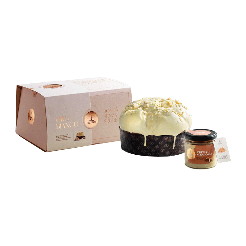 Estuche panettone Fiasconaro oro bianco 1kg