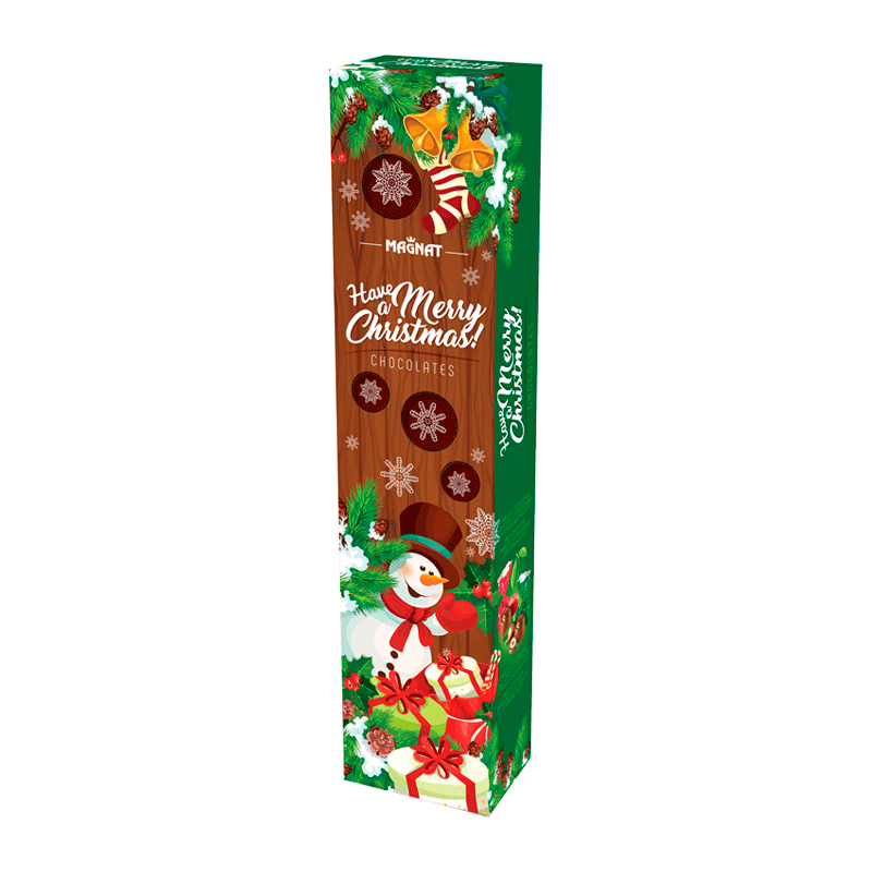 Estuche bombones praliné leche 'Christmas' 105g