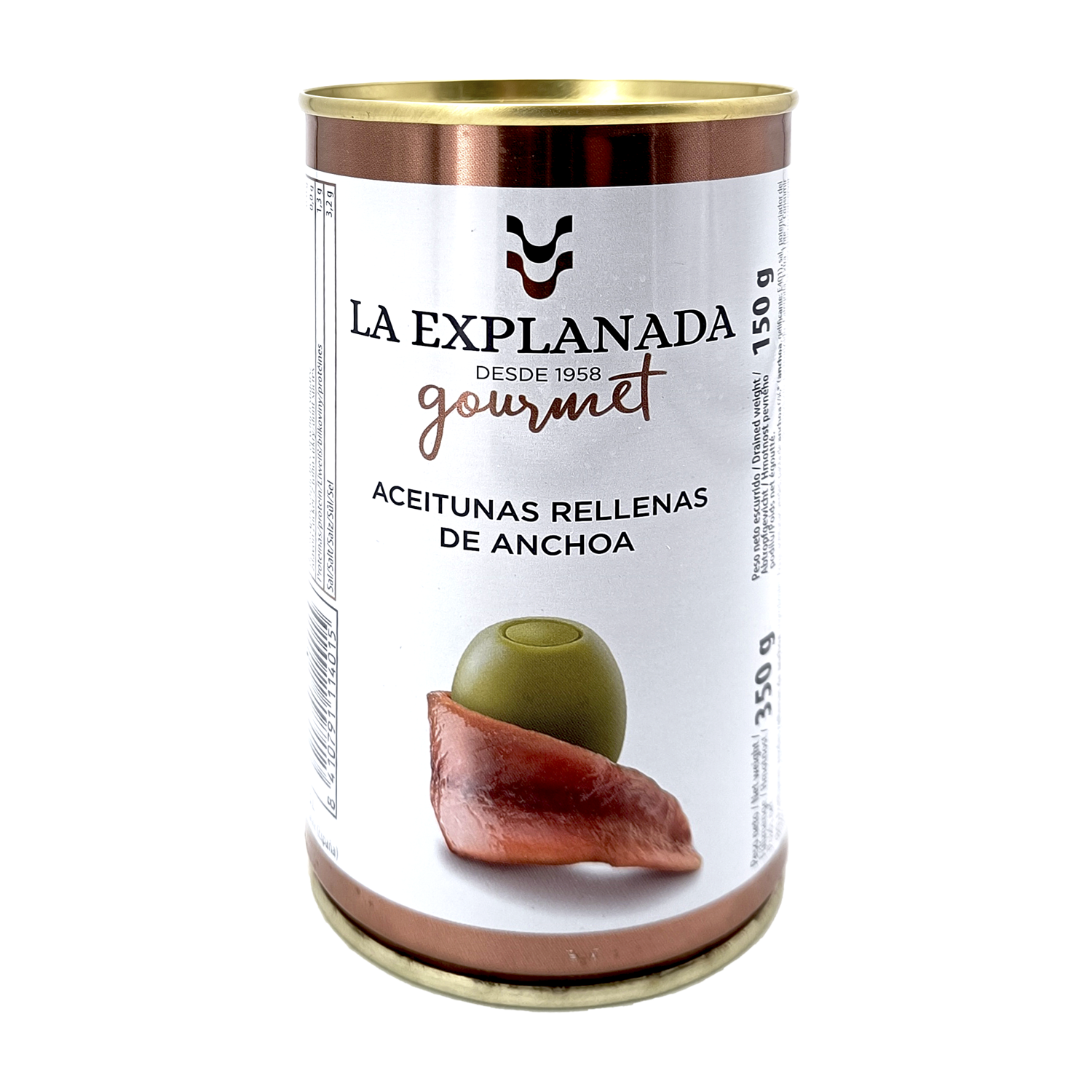 Aceitunas verdes rellenas de anchoa 150g