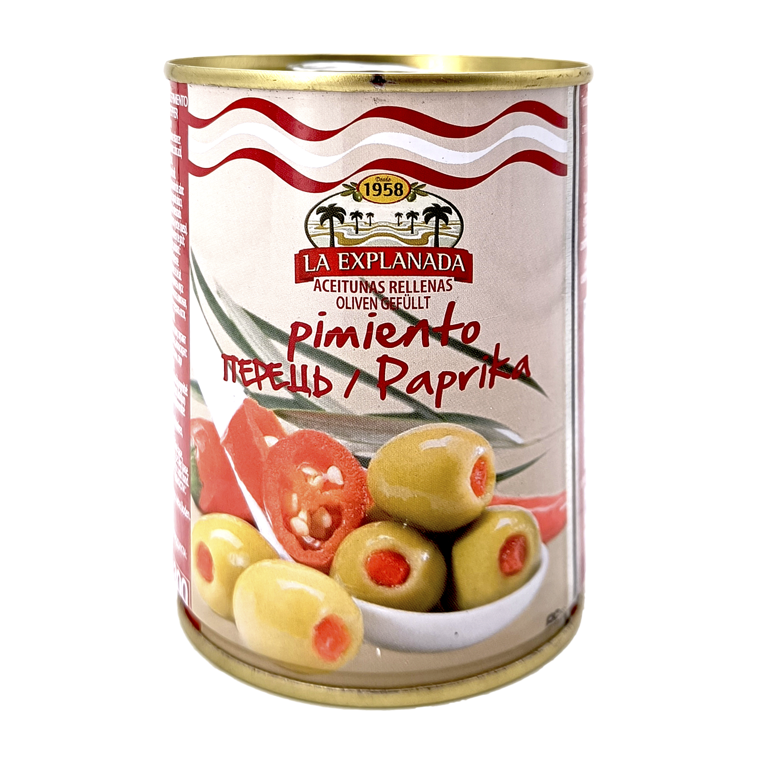 Aceitunas verdes rellenas de pimiento 120g