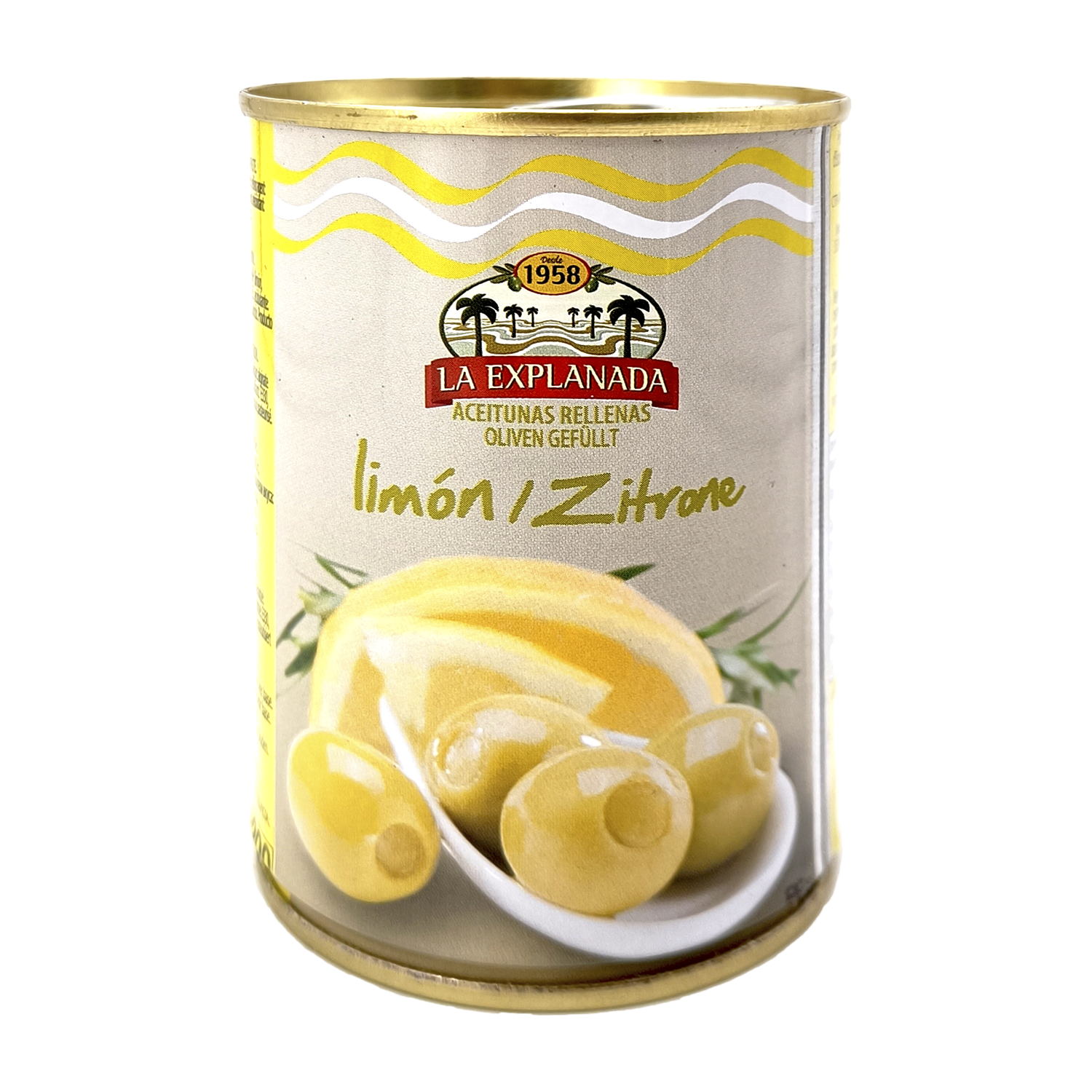 Aceitunas verdes rellenas de limón 120g