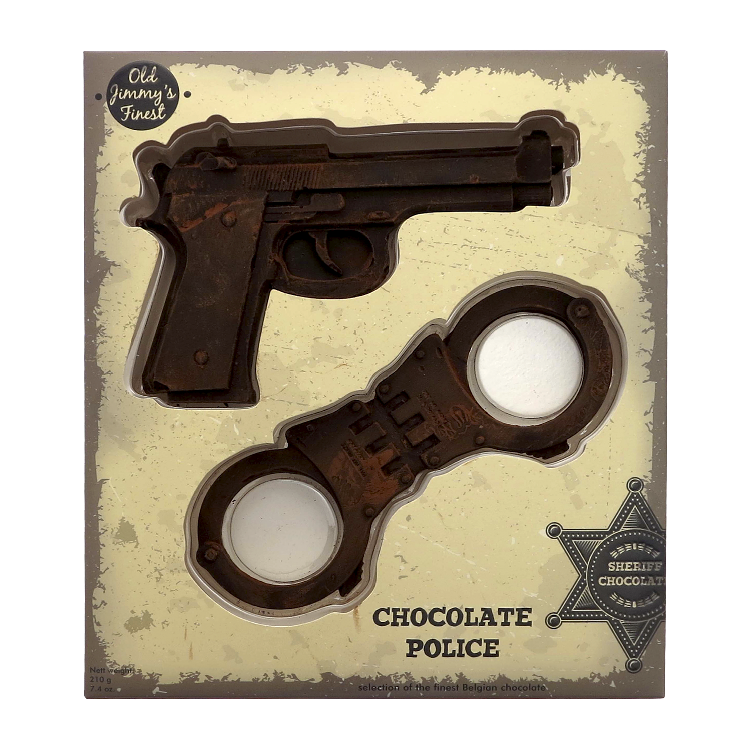 Estuche chocolate negro 'Beretta y esposas' 205g