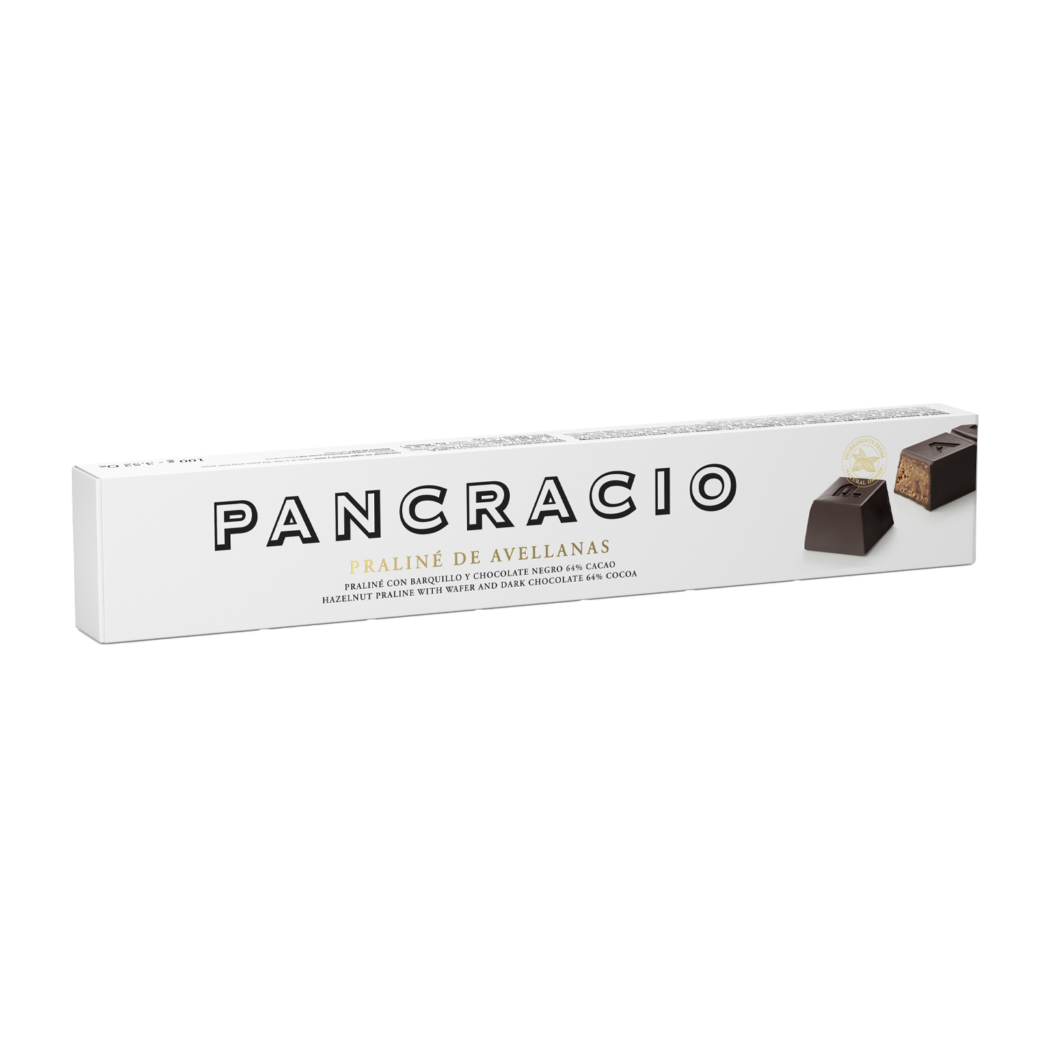 Praliné Pancracio avellanas y chocolate negro 100g