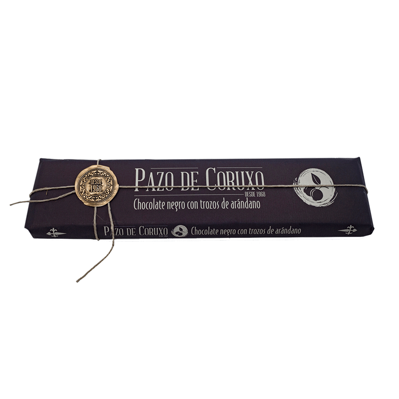 Chocolate artesano negro con trozos de arándanos 300g