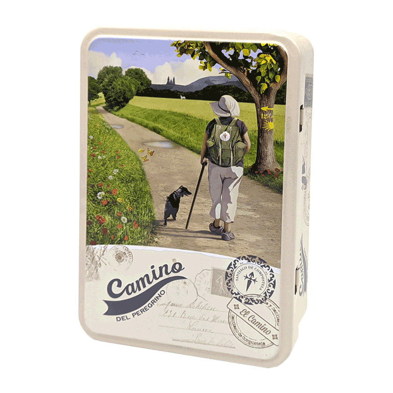 Lata bombones praliné leche 'Camino de Santiago' 150g