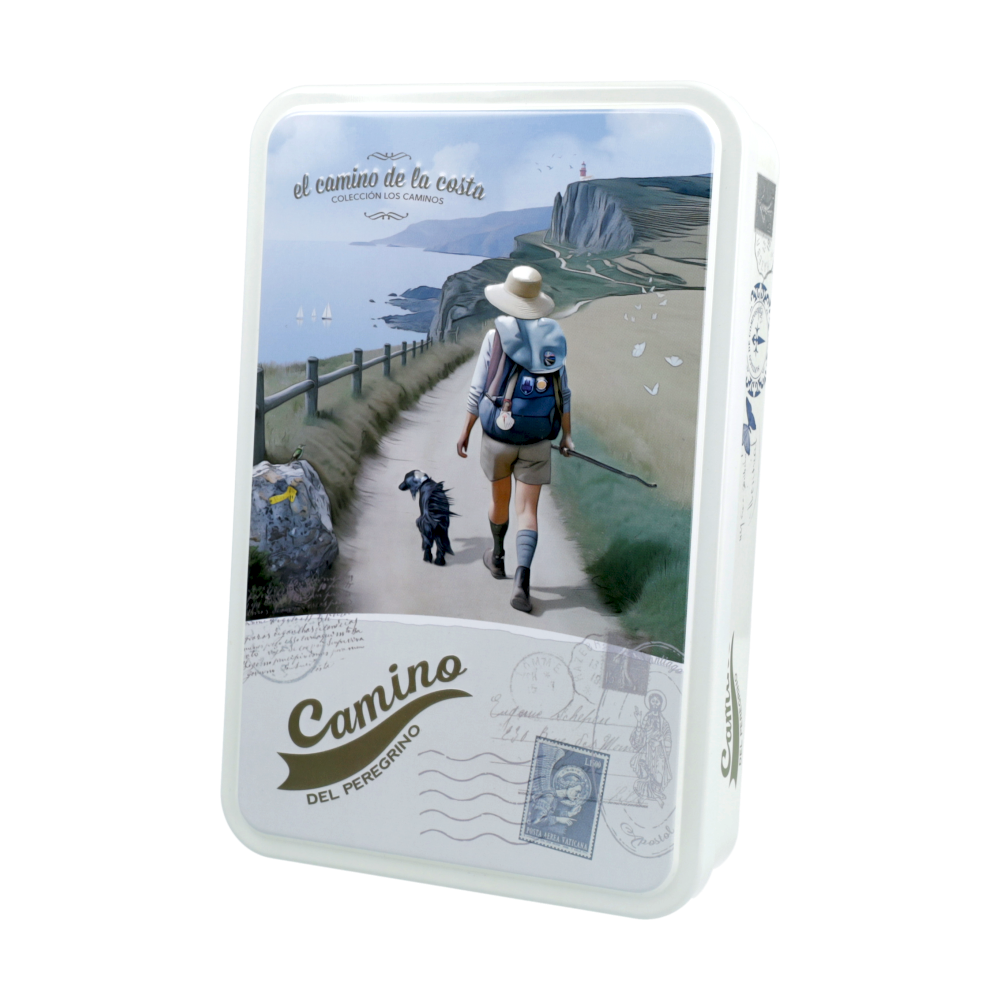 Lata bombones praliné leche 'Camino de la costa' 150g