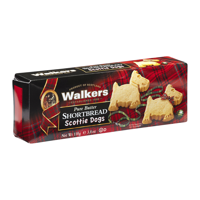 Caja galletas de mantequilla 'Shortbread Scottie Dogs' 110g