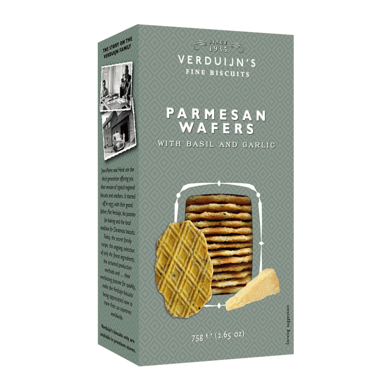 Wafers con parmesano y pesto 75g