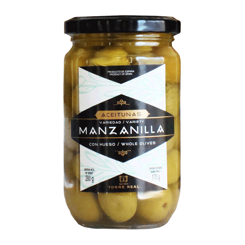 Aceitunas manzanilla con hueso 280g