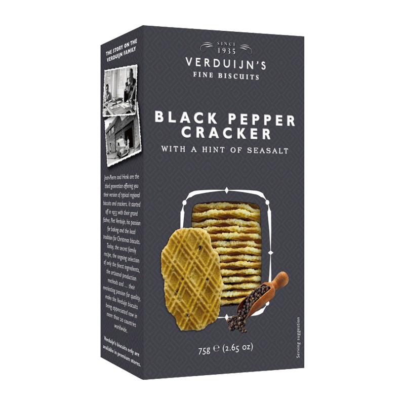 Crackers con pimienta y sal 75g