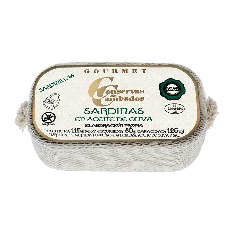 Sardinilla en aceite oliva 20/25 piezas