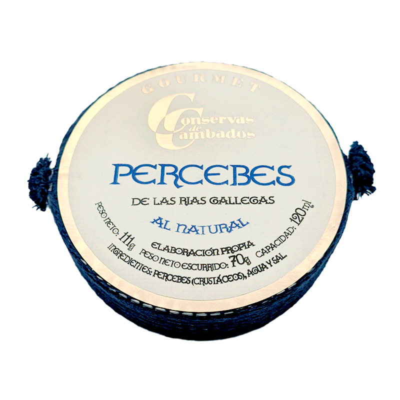 Percebes al natural Rías Gallegas 120ml