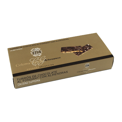 Estuche turrón Oro chocolate almendras 'Gourmet' 300g