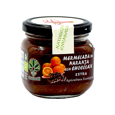 Comprar Mermelada de naranja con chocolate ecológica 200g