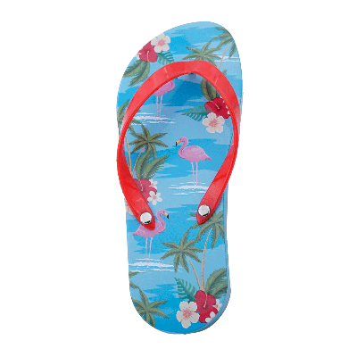 Comprar Lata bombones praliné leche 'Chancleta flip flop Flamencos' 150g