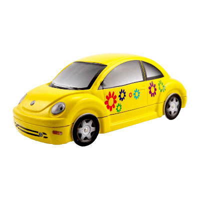 Lata bombones praliné leche 'Escarabajo Volkswagen Beetle amarillo' 150g
