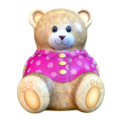 Comprar Lata bombones praliné leche "Oso Teddy camisa de flores' 150g