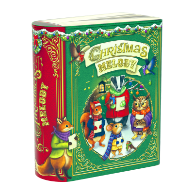 Comprar Lata bombones praliné leche 'Libro Melody' verde 150g