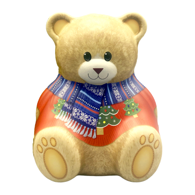 Comprar Lata bombones praliné leche "Oso Teddy navideño' 150g