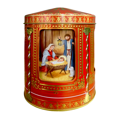 Comprar Lata musical bombones praliné leche 'Carrusel Nacimiento' 150g