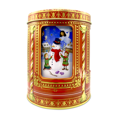 Comprar Lata musical bombones praliné leche 'Carrusel de ángeles y gnomos rojo' 150g