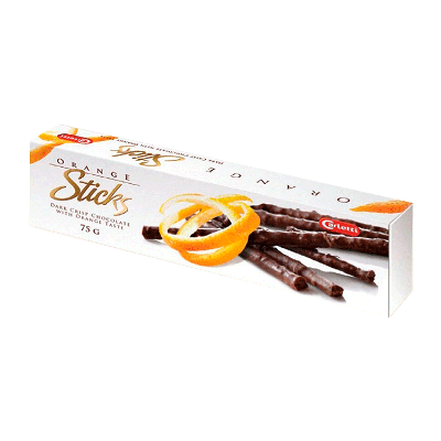 Comprar Caja bombones negro-naranja 'Sticks' 75g