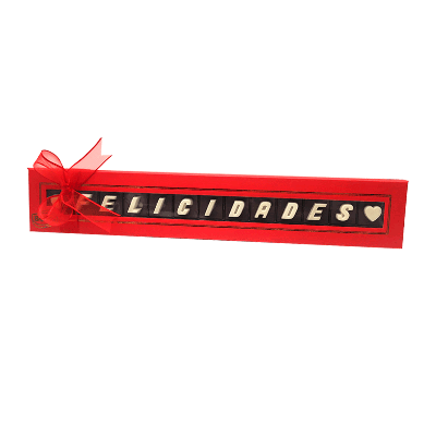 Comprar Estuche bombones letras '♥ Felicidades ♥' 82g